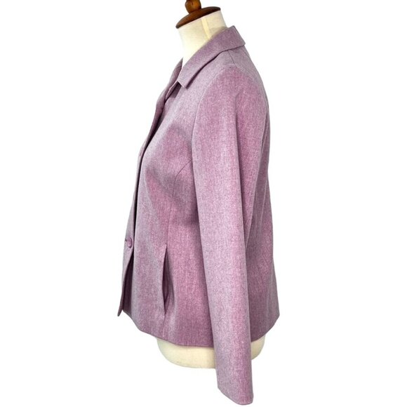 Pendleton Womens 2-Piece Lined Suit Blazer and Pants Sz 6P 100% Virgin Wool Pink - Picture 5 of 16